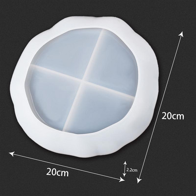 Epoksidinės dervos padėklo forma „pasidaryk pats“ silikoninė forma, skirta „pasidaryk pats“ dervos papuošalų gaminimo priemonė arbatos padėklas namų dekoravimui liejimo forma