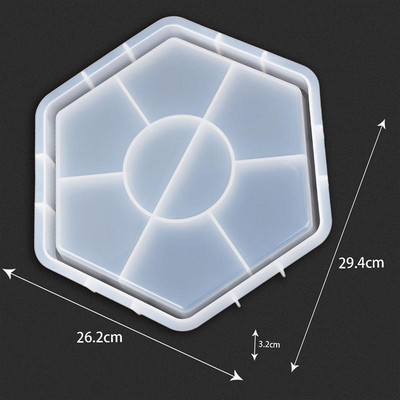Epoksidinės dervos padėklo forma „pasidaryk pats“ silikoninė forma, skirta „pasidaryk pats“ dervos papuošalų gaminimo priemonė arbatos padėklas namų dekoravimui liejimo forma