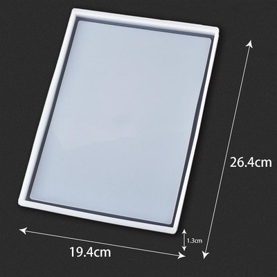 Epoksidinės dervos padėklo forma „pasidaryk pats“ silikoninė forma, skirta „pasidaryk pats“ dervos papuošalų gaminimo priemonė arbatos padėklas namų dekoravimui liejimo forma