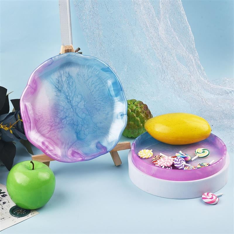 Epoksidinės dervos padėklo forma „pasidaryk pats“ silikoninė forma, skirta „pasidaryk pats“ dervos papuošalų gaminimo priemonė arbatos padėklas namų dekoravimui liejimo forma