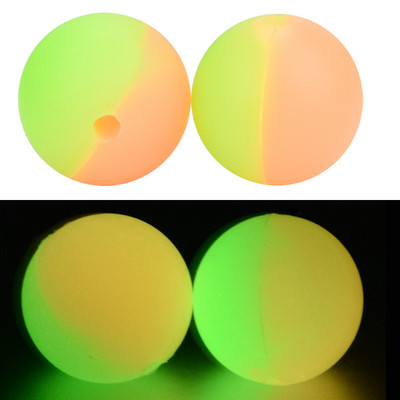 LOFCA 12mm 20db Világító Bicolor Szilikon Gyöngyök Anya Gyerekek Perles Inverts Barkácsolás Babatermékekhez Biztonságos Élelmiszer minőségű