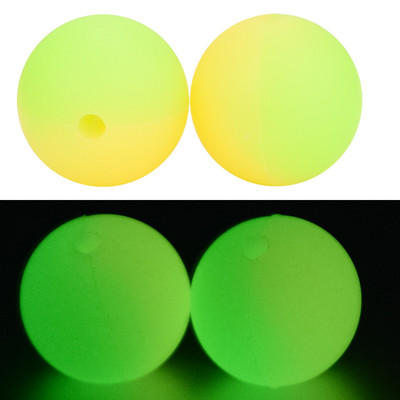 LOFCA 12mm 20db Világító Bicolor Szilikon Gyöngyök Anya Gyerekek Perles Inverts Barkácsolás Babatermékekhez Biztonságos Élelmiszer minőségű