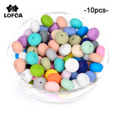 LOFCA 10 buc/lot 19 mm Abacus margele de dentitie din silicon in vrac Colier elegant cu margele margele de mestecat din silicon pentru colier din silicon pentru bebelusi