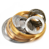 100 silmust kullast terasest värvi mälutraat 60 mm käevõru käevõru aas 115 mm kaelakee krae rõngas ehete valmistamiseks isetegemise tarvikute jaoks