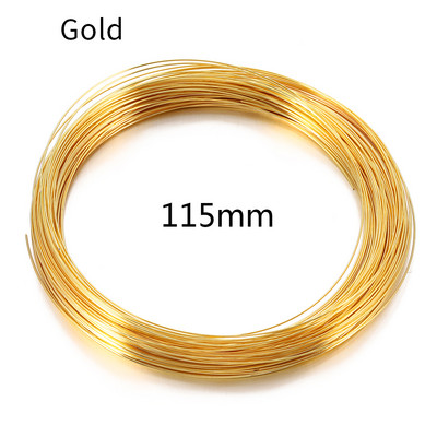 100 silmust kullast terasest värvi mälutraat 60 mm käevõru käevõru aas 115 mm kaelakee krae rõngas ehete valmistamiseks isetegemise tarvikute jaoks