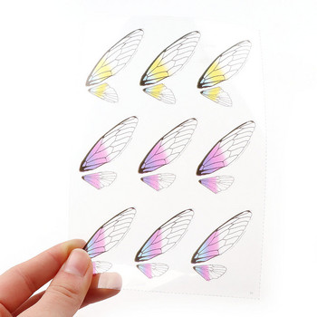 5 τμχ Cicada Wings UV ρητίνη διαφανές υλικό πλήρωσης εποξειδικό καλούπι εργαλείο κατασκευής αυτοκόλλητο διακοσμητικό σκουλαρίκι κοσμήματα αυτοκόλλητο DIY