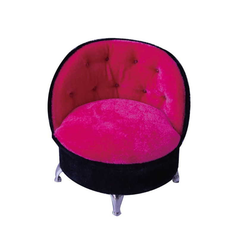 1/6 Dollhouse Fancy καναπές καναπέ Rose Pink Jewelry Storage Organizer Box Flip Can Open Διαμερίσματα Πολυθρόνα Κουτί καναπέ Δώρο