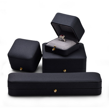 Oirlv Μαύρη κοσμηματοθήκη Δαχτυλίδι Κρεμαστό βραχιόλι Κοσμήματα Κουτί αποθήκευσης Κουτί κοσμημάτων Πρόταση Κουτί δώρου για γενέθλια