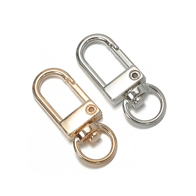 10 τμχ Κλιπ κούμπωμα αστακού 2x35 χιλιοστών Χρυσό ρόδιο Χρώμα μπρελόκ με γάντζο με σπαστό κούμπωμα δαχτυλιδιού για DIY Μπρελόκ κοσμήματα Κατασκευή Προμηθευτής