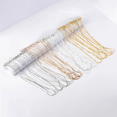 12 бр. 40 см вериги за колиета със закопчалки за омар за изработване на находки за бижута Направи си сам Метални звена на вериги Колие Аксесоари Консумативи