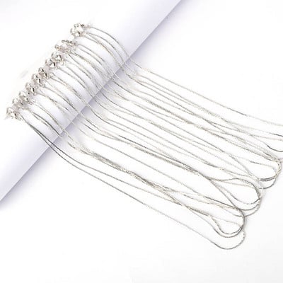 12 бр. 40 см вериги за колиета със закопчалки за омар за изработване на находки за бижута Направи си сам Метални звена на вериги Колие Аксесоари Консумативи