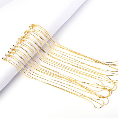 12 бр. 40 см вериги за колиета със закопчалки за омар за изработване на находки за бижута Направи си сам Метални звена на вериги Колие Аксесоари Консумативи