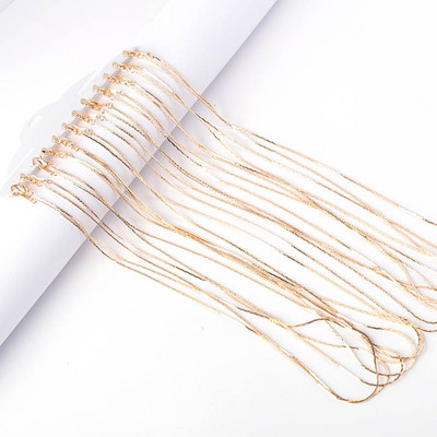 12 бр. 40 см вериги за колиета със закопчалки за омар за изработване на находки за бижута Направи си сам Метални звена на вериги Колие Аксесоари Консумативи