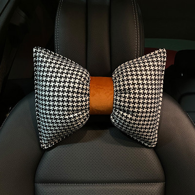 Four Seasons Universal Houndstooth Series High End pamutvászon divatos női autó belső derék nyakpárna párna