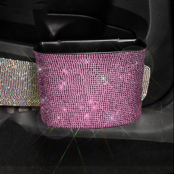 Ροζ Full Diamond Κάλυμμα χειρόφρενου Κάλυμμα ζώνης ασφαλείας Κάλυμμα τιμονιού αυτοκινήτου Μαξιλάρι λαιμού Εσωτερική διακόσμηση