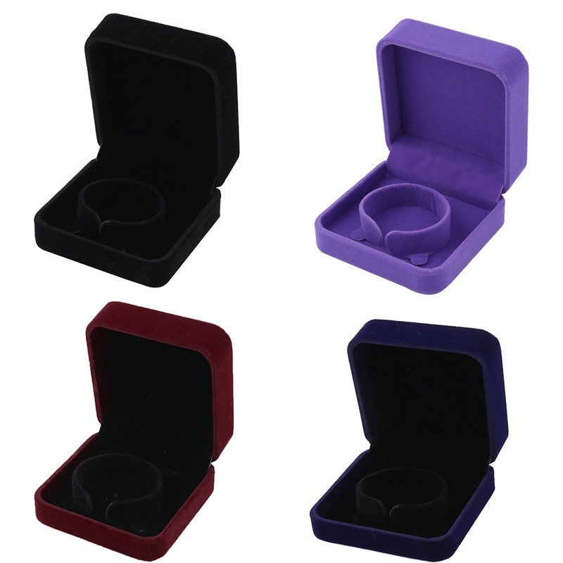 Velvet Deluxe elegáns négyzet alakú ékszer szervező karkötő ékszer ajándék tároló doboz lánc tok kijelző díszdoboz