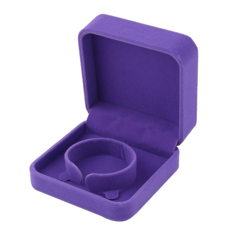 Velvet Deluxe elegáns négyzet alakú ékszer szervező karkötő ékszer ajándék tároló doboz lánc tok kijelző díszdoboz