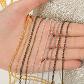 5 m/tétel Fém réz lánc nyaklánc farok hosszabbító láncszem hosszabbító lánc ékszerkészítéshez kiegészítők barkács alkatrész kellékek