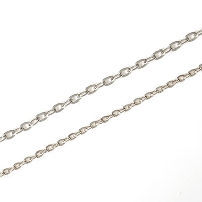 5 m/tétel Fém réz lánc nyaklánc farok hosszabbító láncszem hosszabbító lánc ékszerkészítéshez kiegészítők barkács alkatrész kellékek