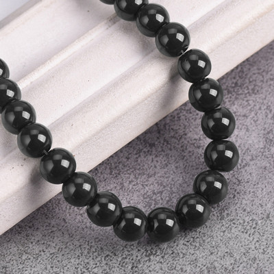 Egyszínű bevonatú kerek 4 mm-es 6 mm-es 8 mm-es átlátszatlan üveg laza távtartó gyöngyök tétel ékszerhez fülbevaló karkötő barkácsolás