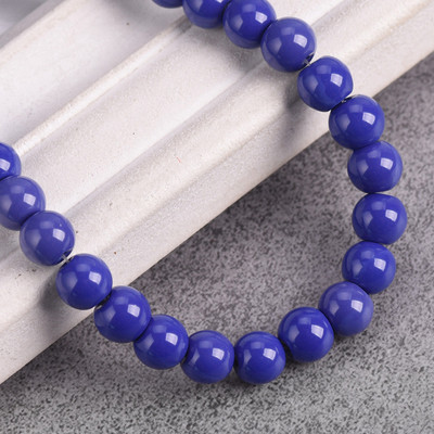 Egyszínű bevonatú kerek 4 mm-es 6 mm-es 8 mm-es átlátszatlan üveg laza távtartó gyöngyök tétel ékszerhez fülbevaló karkötő barkácsolás