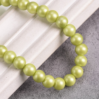 Egyszínű bevonatú kerek 4 mm-es 6 mm-es 8 mm-es átlátszatlan üveg laza távtartó gyöngyök tétel ékszerhez fülbevaló karkötő barkácsolás