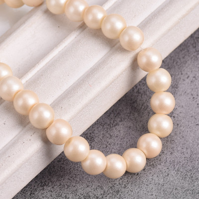 Egyszínű bevonatú kerek 4 mm-es 6 mm-es 8 mm-es átlátszatlan üveg laza távtartó gyöngyök tétel ékszerhez fülbevaló karkötő barkácsolás