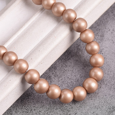 Egyszínű bevonatú kerek 4 mm-es 6 mm-es 8 mm-es átlátszatlan üveg laza távtartó gyöngyök tétel ékszerhez fülbevaló karkötő barkácsolás