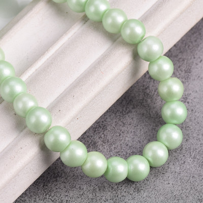 Egyszínű bevonatú kerek 4 mm-es 6 mm-es 8 mm-es átlátszatlan üveg laza távtartó gyöngyök tétel ékszerhez fülbevaló karkötő barkácsolás