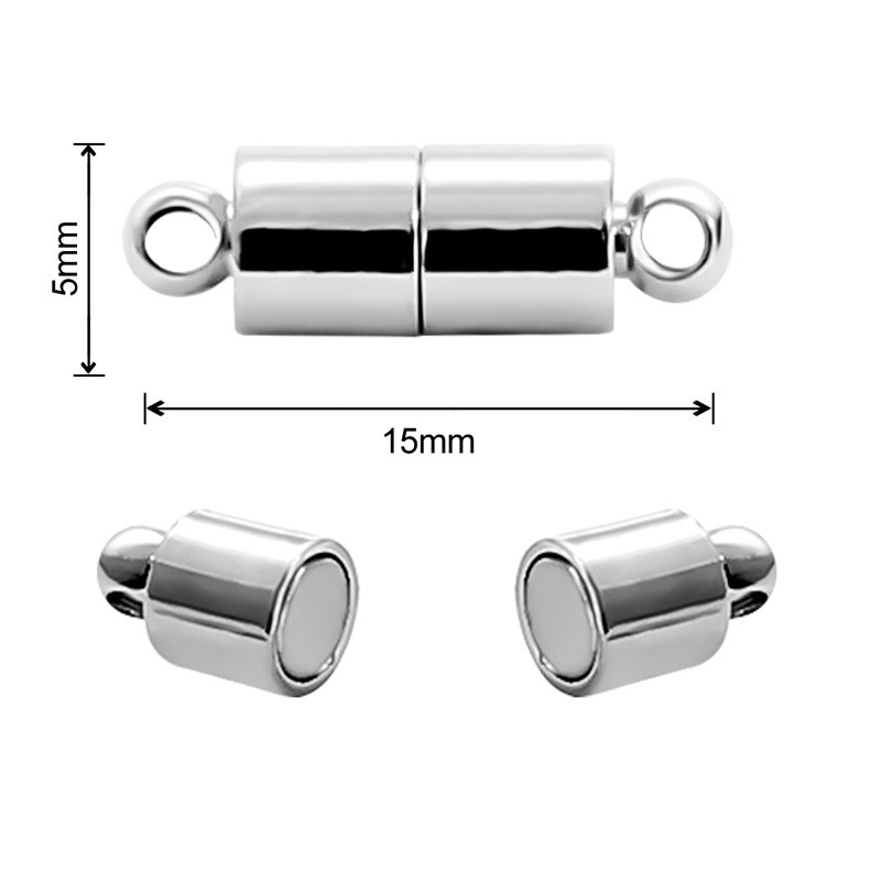 2 set de cleme magnetice puternice pentru fabricarea de bijuterii DIY, colier, brățară, lanț, frânghie, conector, închidere la capăt, furnituri