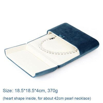 Pearl Necklce ajándékdoboz bársony nyaklánc csomagolódoboz ékszerszervező kijelző vitrin medálszervező