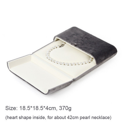 Pearl Necklce ajándékdoboz bársony nyaklánc csomagolódoboz ékszerszervező kijelző vitrin medálszervező