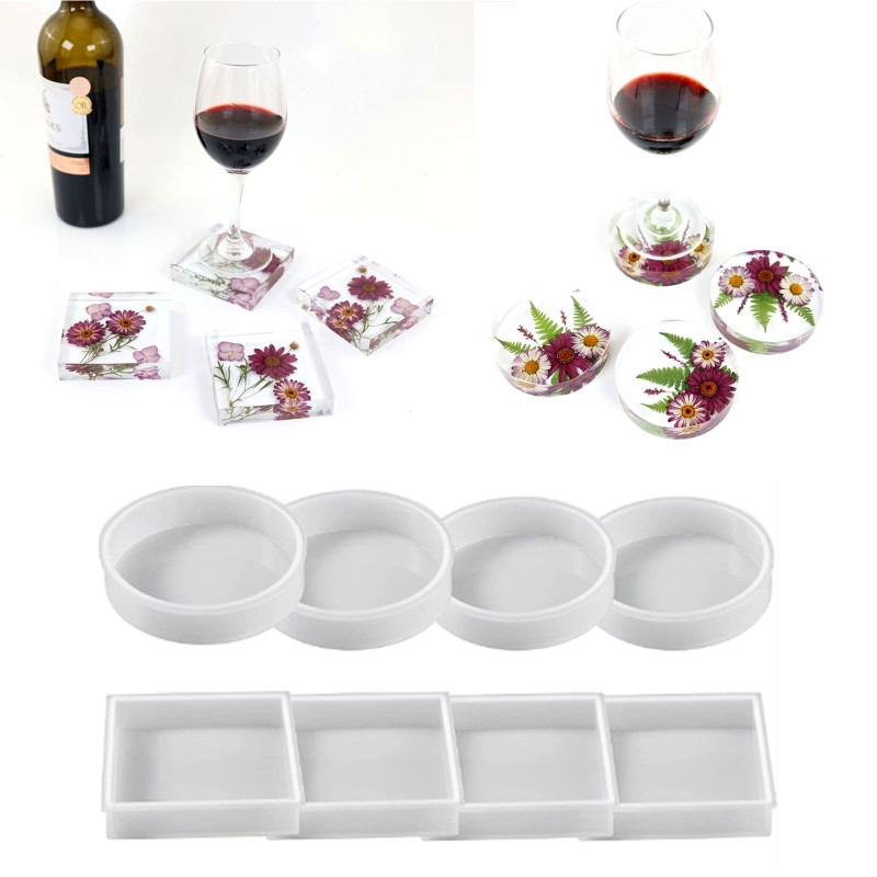 Forme pentru tăvi pentru copaci Forme pentru subțire de bricolaj Forme pentru tăvi din silicon Forme pentru turnare din rășină epoxidică pentru turnare DIY pentru decorarea casei