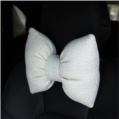 2021 új Bowknot autós fejtámla Tweed Fashion női autóbelső termékek deréknyak párna párna