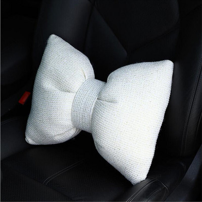 2021 új Bowknot autós fejtámla Tweed Fashion női autóbelső termékek deréknyak párna párna