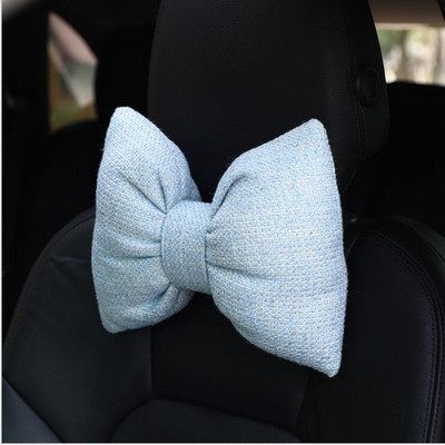 2021 új Bowknot autós fejtámla Tweed Fashion női autóbelső termékek deréknyak párna párna