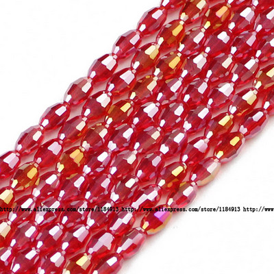 JHNBY Rizsszemek Osztrák kristály gyöngyök 100db Kiváló minőségű 4*6mm ovális forma Laza gyöngyök kézzel készített Ékszer karkötő készítés barkácsolás