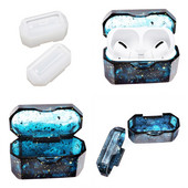 DIY Bluetooth fülhallgató doboz tok, védő hüvely, szilikon forma, kristály epoxigyanta forma AirPods Pro / Airpod 1/2-hez