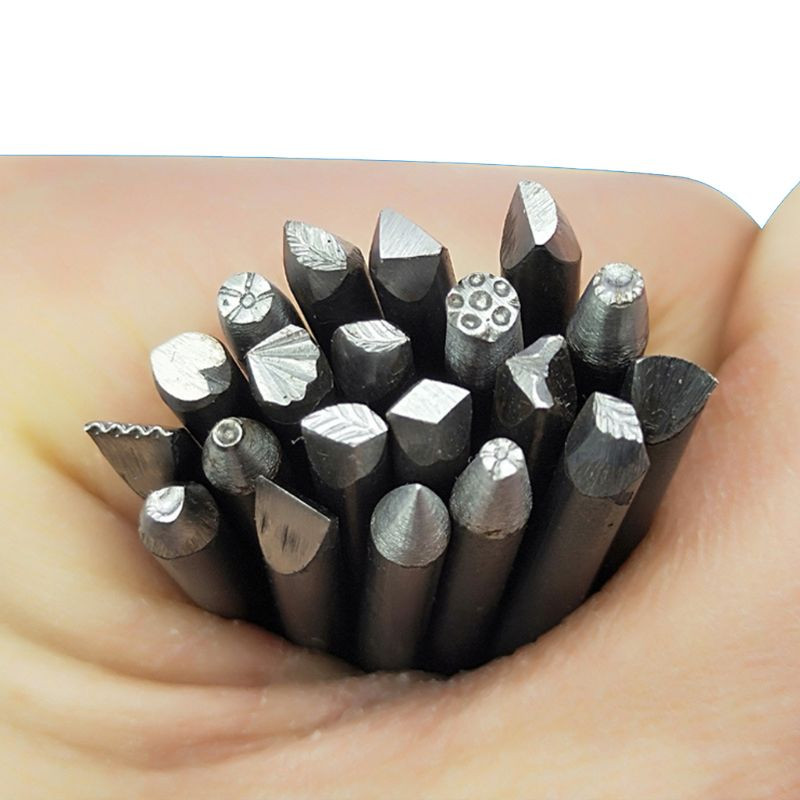 20 buc. Poansone din oțel Set de ștampile pentru poanson pentru flori, bijuterii, instrumente de ștanțare pentru artizanat