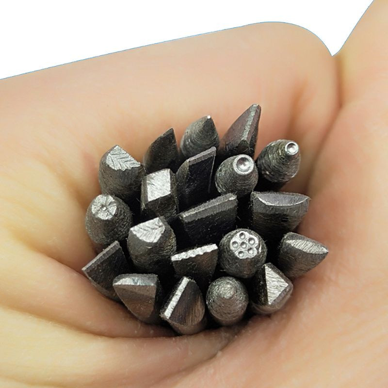 20 buc. Poansone din oțel Set de ștampile pentru poanson pentru flori, bijuterii, instrumente de ștanțare pentru artizanat