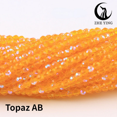 Nagykereskedelmi 32. kör, csiszolt vágott golyóval bevont színek 2 mm-es 3 mm-es kristályüveg laza távtartó gyöngyök karkötő ékszerkészítéshez barkácsolás