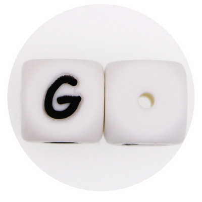 12 mm 100 buc. margele din silicon cu litere alfabetului englezesc pentru dentisor pentru nume personalizat, lant de suzeta pentru fabricarea de bijuterii