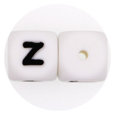 12 mm 100 buc. margele din silicon cu litere alfabetului englezesc pentru dentisor pentru nume personalizat, lant de suzeta pentru fabricarea de bijuterii