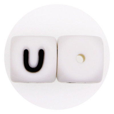 12 mm 100 buc. margele din silicon cu litere alfabetului englezesc pentru dentisor pentru nume personalizat, lant de suzeta pentru fabricarea de bijuterii