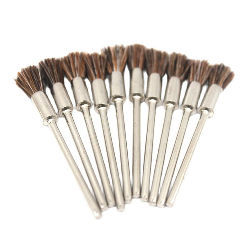Βούρτσες με συρμάτινο συρμάτινο μπρούτζο 50 τμχ για τρίχες για εξαρτήματα Dremel Περιστροφικά εργαλεία τρυπανιού κορμού 2,35 mm