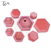 Baršunasta kutija za nakit Spremnik Kutija za vjenčani prsten za naušnice Ogrlica Narukvica Prikaz Poklon kutija Držač Organizator nakita