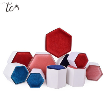 Velvet Jewelry Box Δοχείο Κουτί βέρας για σκουλαρίκια Κολιέ Βραχιόλι Εμφάνιση Θήκη δώρου Box Organizer κοσμημάτων