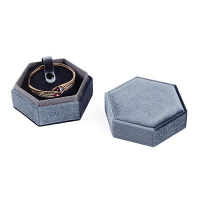 Baršunasta kutija za nakit Spremnik Kutija za vjenčani prsten za naušnice Ogrlica Narukvica Prikaz Poklon kutija Držač Organizator nakita