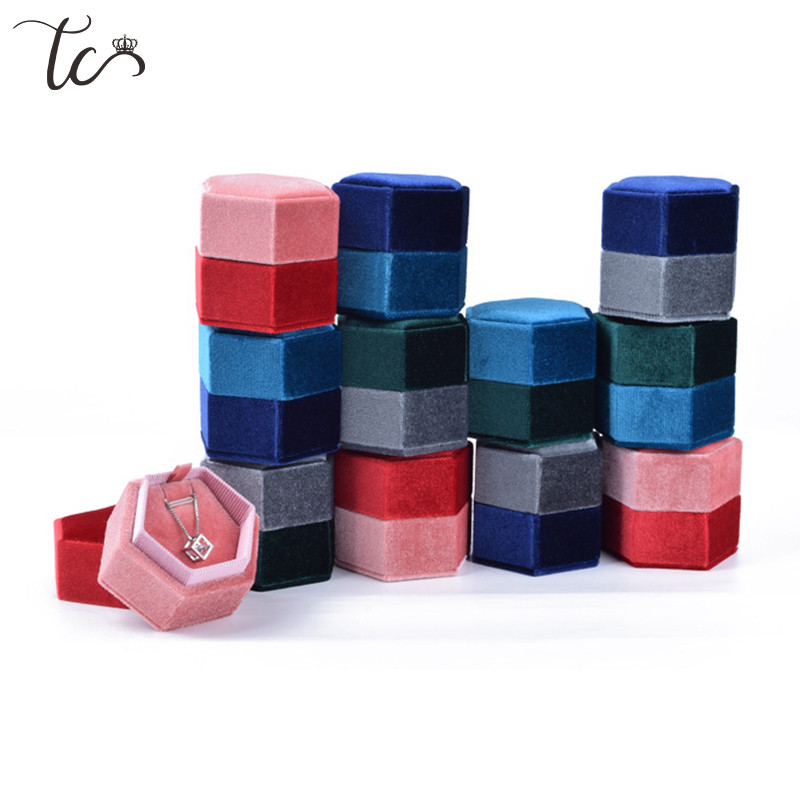 Baršunasta kutija za nakit Spremnik Kutija za vjenčani prsten za naušnice Ogrlica Narukvica Prikaz Poklon kutija Držač Organizator nakita