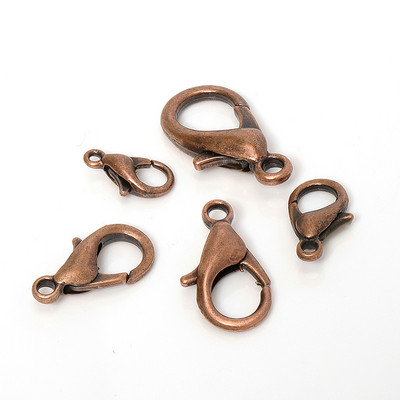 100 vnt. 10/12/14/16 mm omarų užsegimo priedai, skirti „pasidaryk pats“ papuošalams gaminti karolius ir apyrankes kabliukai grandinės jungčių radiniai Didmeninė prekyba